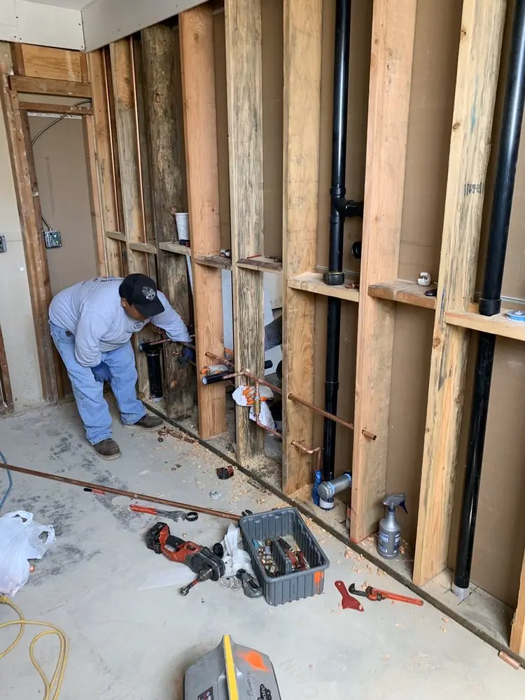 Commercial rough-in plumbing for Trenchless Sewer Repair in Copperfield